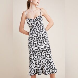 Anthropologie Hutch Daisy Midi Black and White